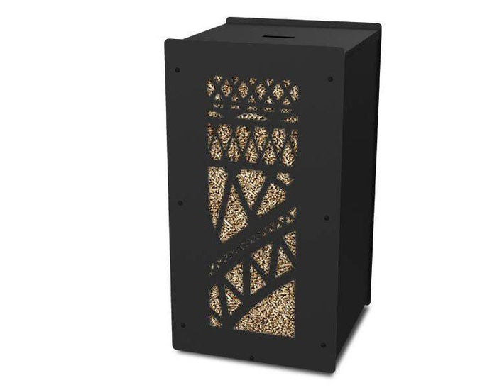 Caixa para pellets Granulebox Bridge – preta – 55 kg – modelo exclusivo