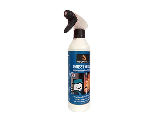 Limpa-vidros para salamandra e lareira Mouss'Express Woodstock 500 ml