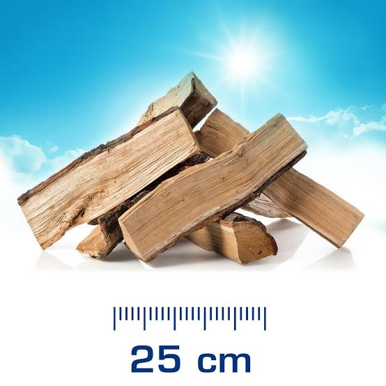 Mélange de bois durs m³ apparent en vrac (SRM) - 25cm - emballage filet autoportant
